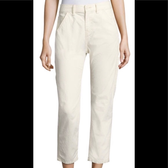 cream cargo trousers